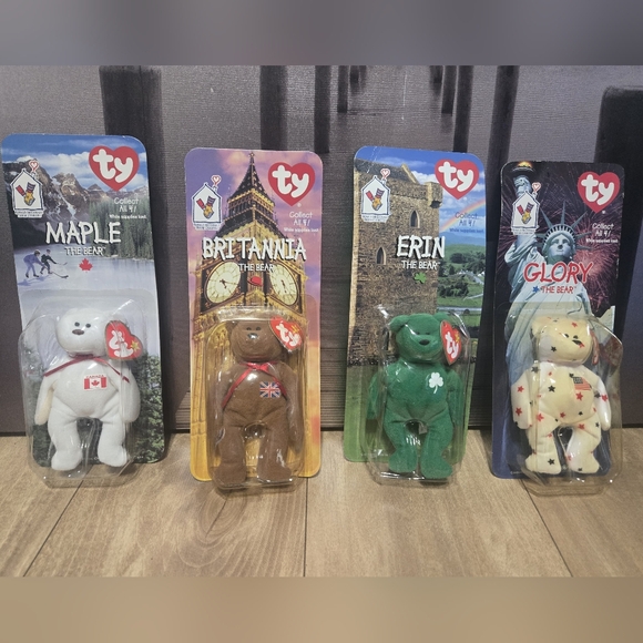 Ty Other - Ty Beanie Babies Bears Collection - Maple, Britannia, Erin, Glory